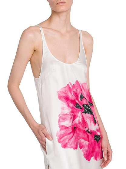 Stella McCartney, Poppy Silk Tank Maxi Dress, 38 (2-4), Pink White