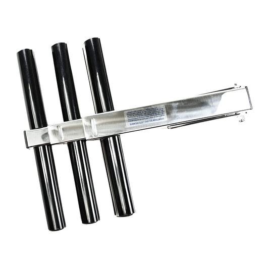 MARINE CITY 3-Step Telescoping Ladder – Stainless Steel, Flip-Up, Anti-Slip, 3-5/8” Deployed Length, 13-1/2” Width, for Marines, Boats, Ships, Yachts (Pack of 1)