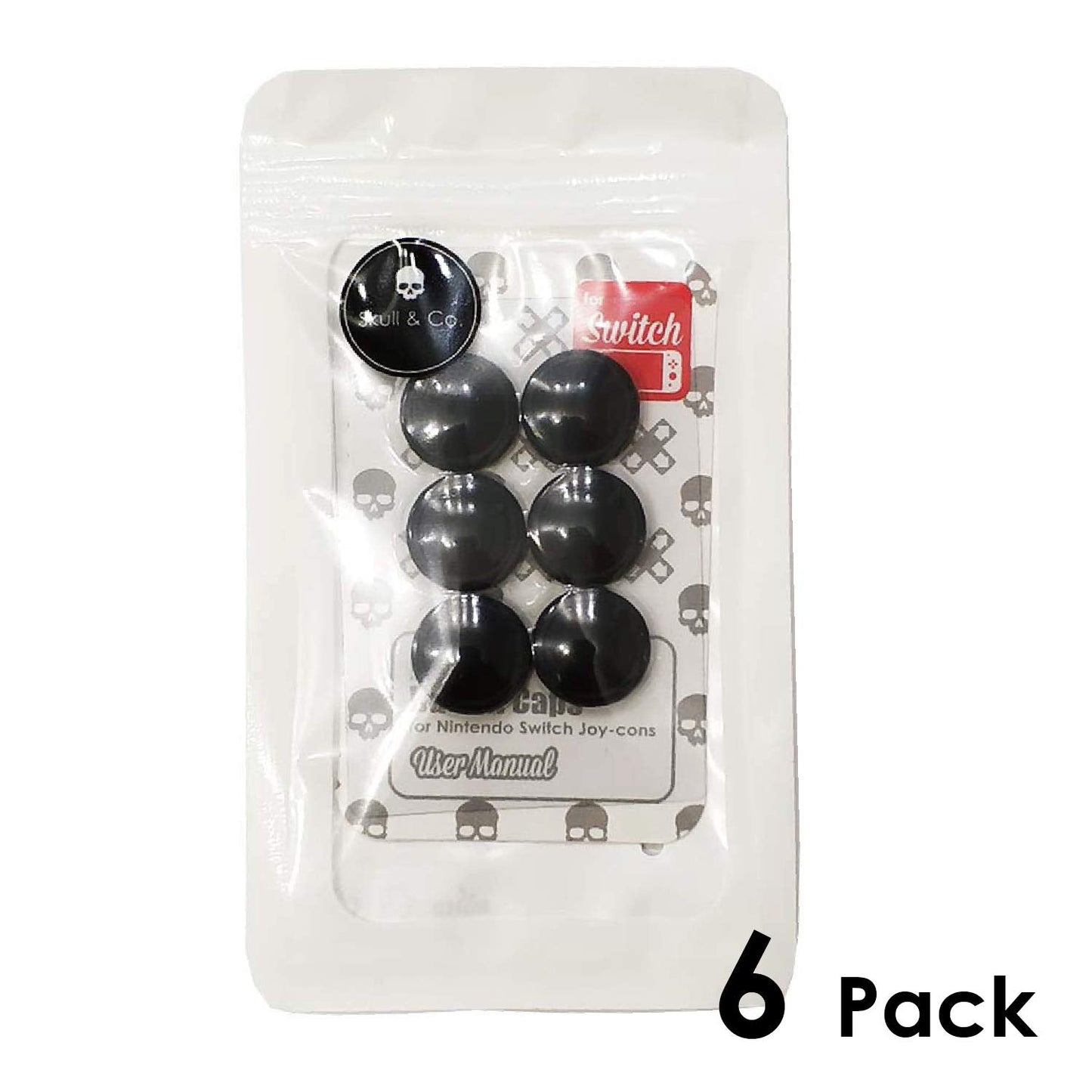 Skull & Co. Replacement Joystick Covers for Nintendo Switch and Switch Lite (Repair Parts)