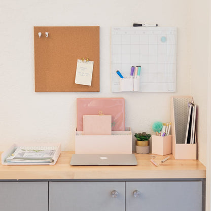 U Brands Square Magnetic Dry Erase Calendar Board, 14"x14", Frameless, includes Marker and Magnet