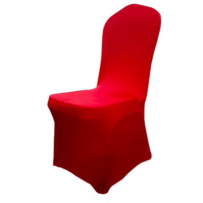 iEventStar Stretch Polyester Dining Chair Cover Slipcover for Wedding Banquet Party Dining Room (Red)