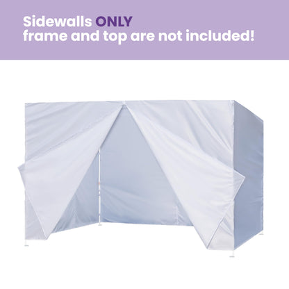 Tradesparker 10x20 Pop up Canopy Sidewall Kit Only, 3 Sidewalls & 1 Doorwall Removable Zipper End Fit for Commercial Instant Tent Canopies,NOT Excluding Top and Frame,Black
