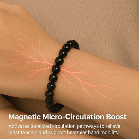 38 Magnetic Therapy Hematite beaded Bracelet For Women And Men Power Gemstone Crystal Unisex Macrame (Hematite, 10, millimeters)