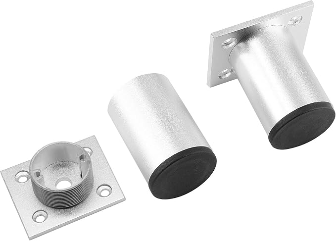 Set of 4 Furniture Legs 2.36 Inch, Adjustable Aluminum Alloy Cabinet Legs