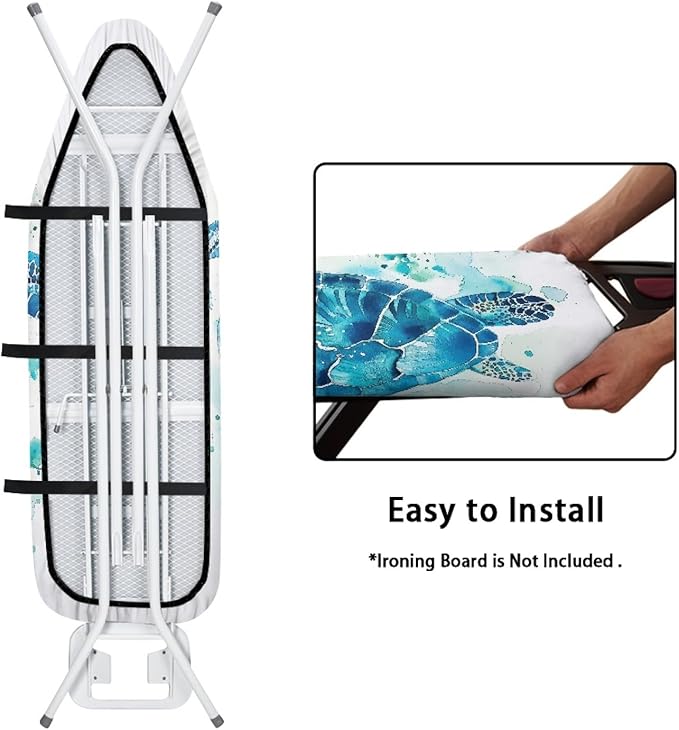 GLENLCWE Blue Sea Turtle Ironing Board Cover