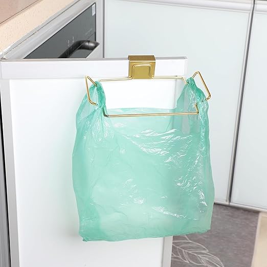 2 Pcs Large Stainless Steel Trash Bag Holder