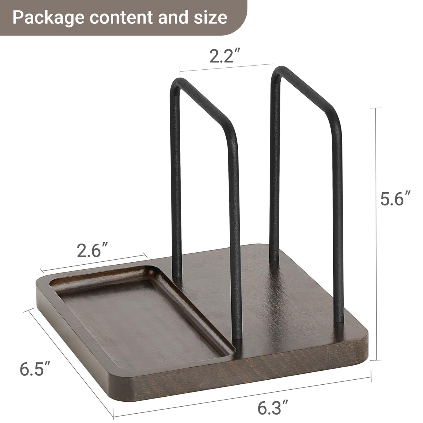 Mkono Napkin Holder for Table Farmhouse Wooden Napkin Dispenser Rustic Paper Napkin Storage for Kitchen Dining Room Coffee Bar, Brown (Salt and Pepper Shakers not Included)