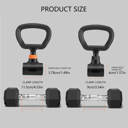 Portable Kettlebell Adapter Kettlebell Grip Handle Attachment Dumbbell to Converter Fitness Tool Enduring Fitness Weightlifting Bodybuilding Attachment