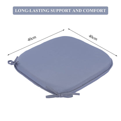 RACE LEAF Garden Chair Cushions outdoor seat cushions waterproof cushionsChair Pads,Seat Pads for Dining Chairs,Cover Indoor Outdoor Seat Pad Cushions,for Your Living Room(round Pack of 4, light grey)