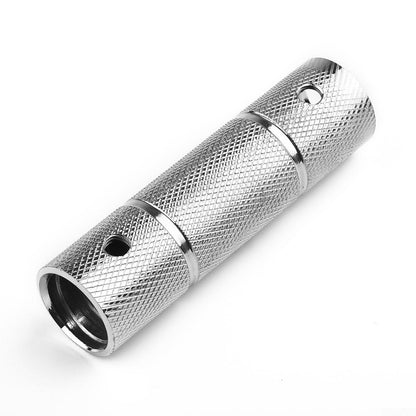 Dumbbell Bar Connector Standard 1 Inch Bar Extender Spinlock Dumbbell Adapter for Home Gym Steel Barbell Linker Fits 2.3-2.5cm Dumbbell Bar Two Fastening Screws Rounded