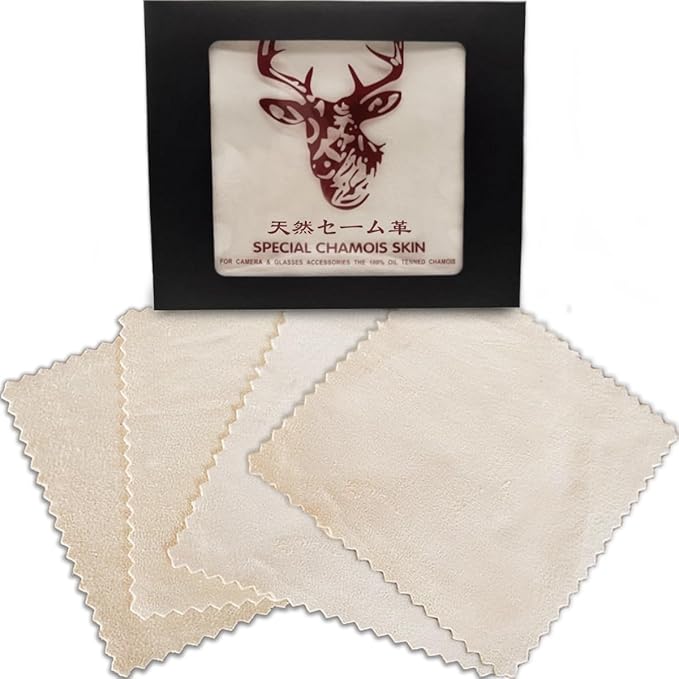 Glasses Cleaning Cloth Chamois Leather Natural Premium Cloth, Eye Glass Clean