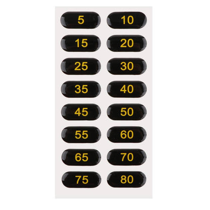 5-80 Weight Stack Stickers for Gym Machine