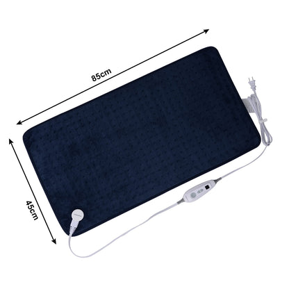 Ambershine 17''x33'' XXXL King Size Heating Pad with 12 Temperature Settings & 4 Auto-Off Countdown Timers, Pain Relief for Back/Neck/Shoulders/Abdomen/Legs, Christmas Gifts for mom dad (Dark Gray)