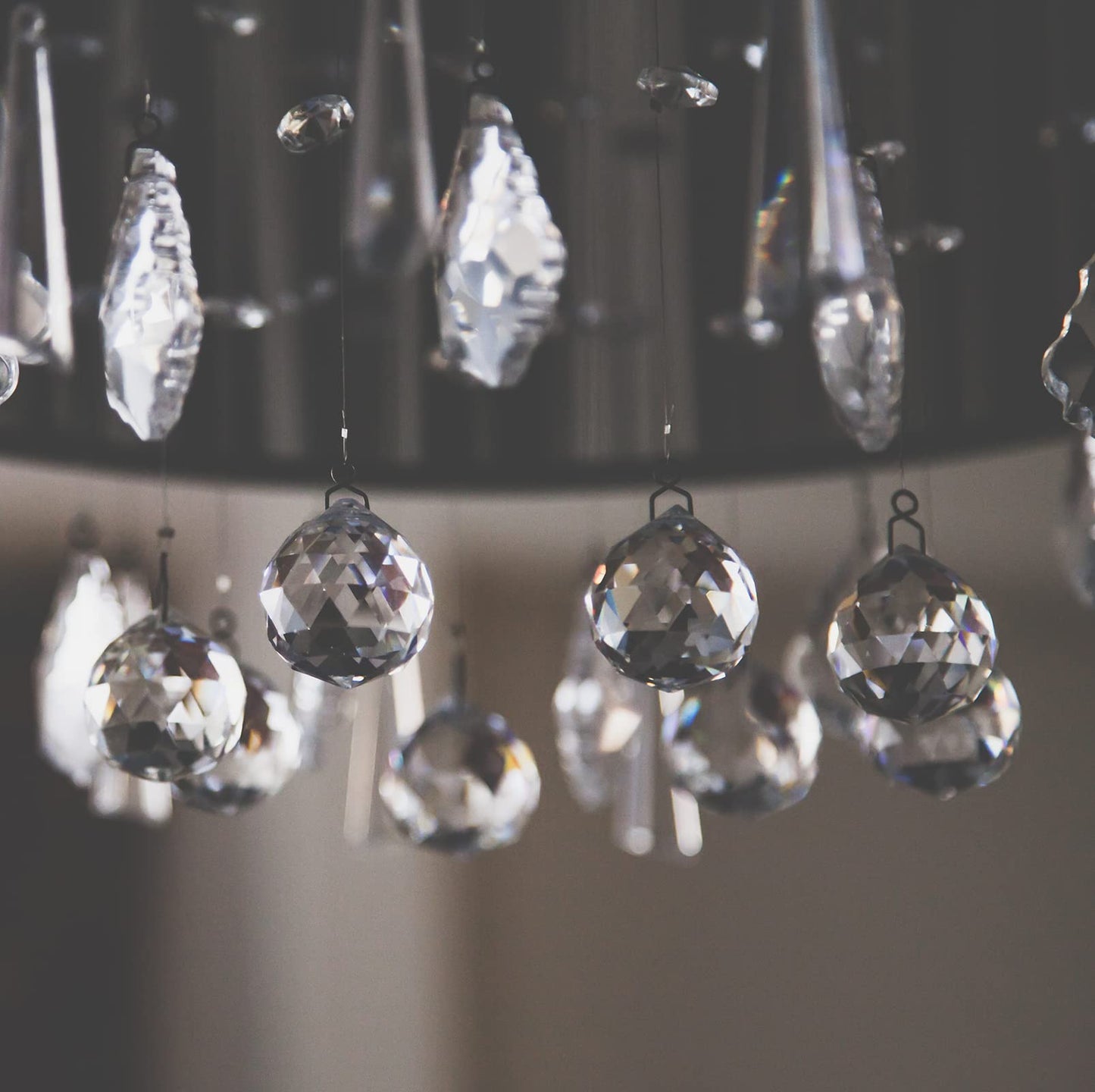 Yesland 20 Pack Upgraded Crystal Ball Prism 40mm / 1.57 Inch Decorative Ball - Suncatcher Rainbow Pendants Maker - Perfect for Chandelier Window & Wedding Decoration