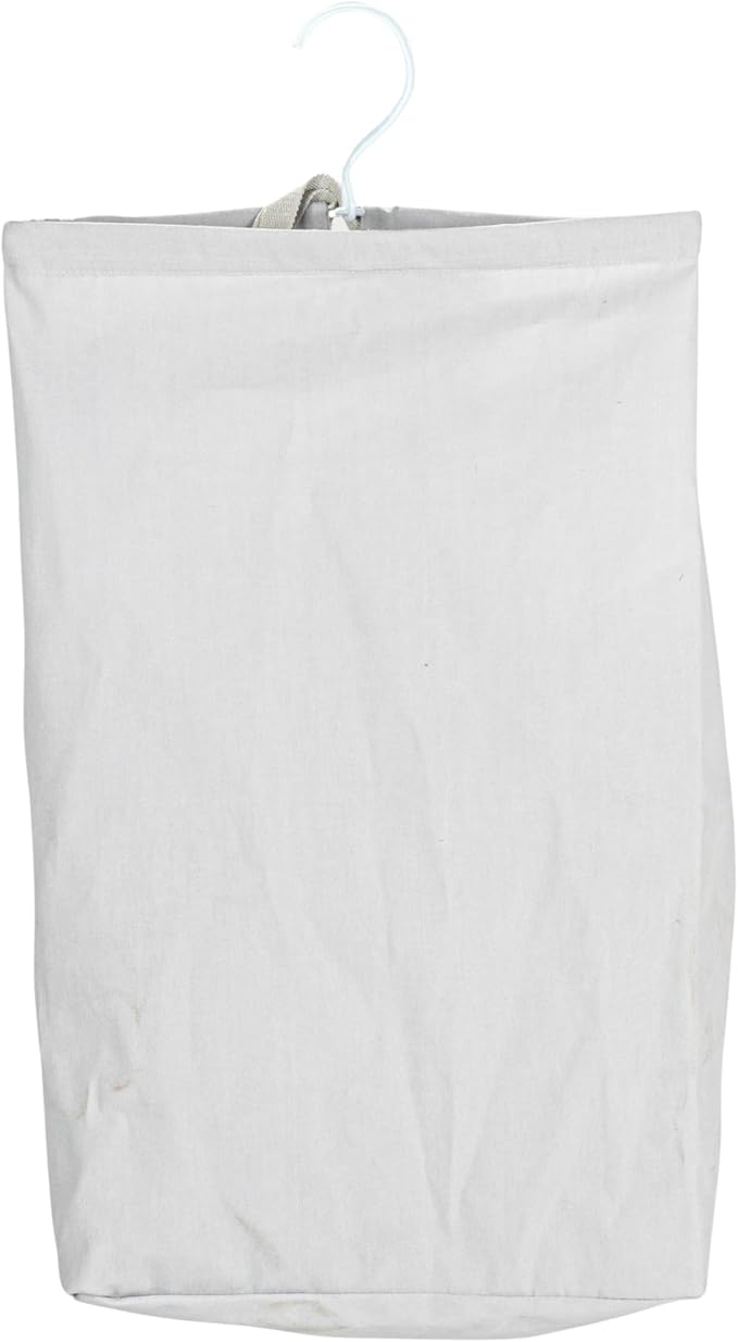 Household Essentials Door Hanging Laundry Bag, Washable Canvas Bag