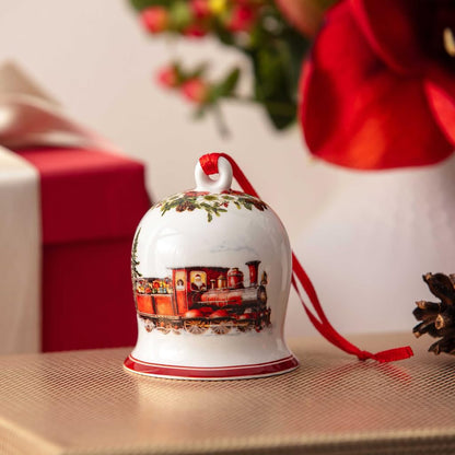 Villeroy & Boch Annual Christmas Edition Bell Ornament, Premium Porcelain, Limited Edition, Dated 2025 Bell Shaped Christmas Ornament