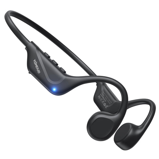 Yomdud Bone Conduction Headphones,Open Ear Headphones,Wireless Headphones with Mic,Bluetooth 5.4,10H Playtime & IPX5 Waterproof,Sports Headphone for Running & Outdoor