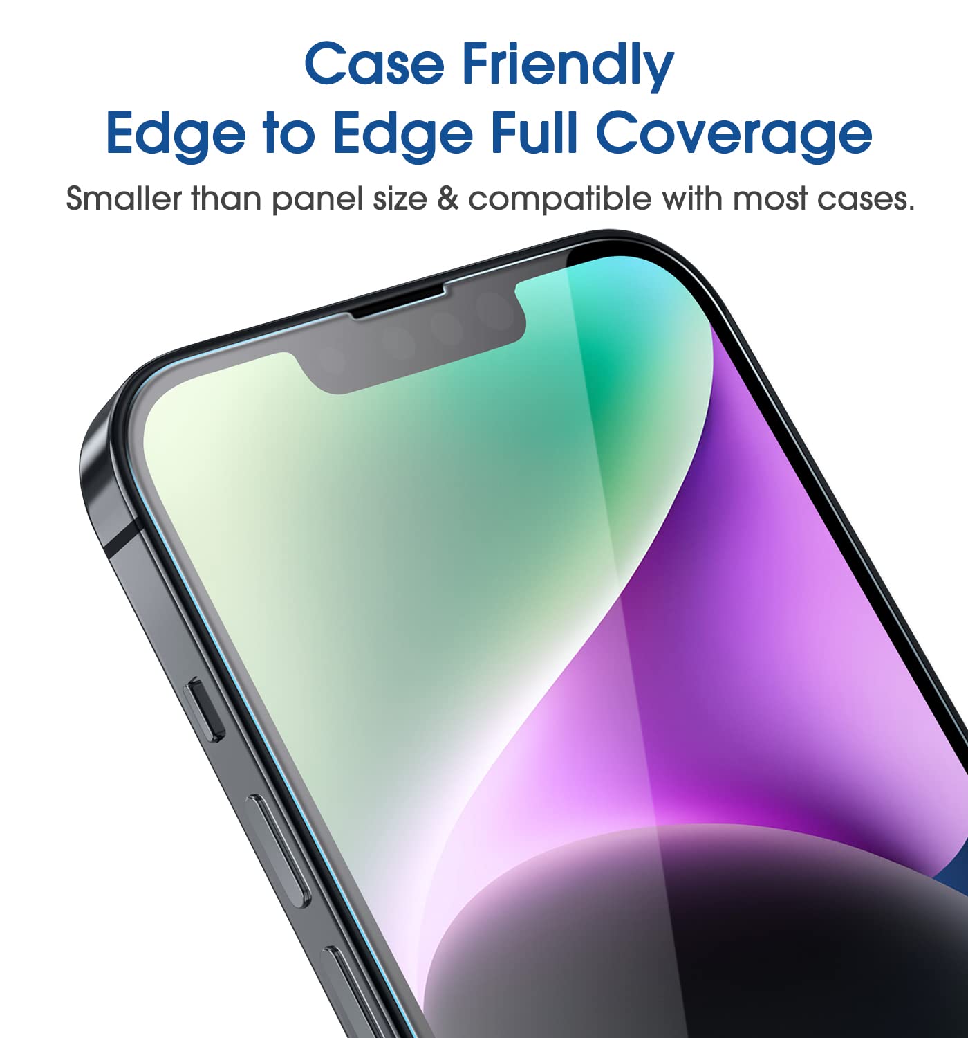 amFilm Auto-Alignment OneTouch for iPhone 16 [6.1''] Screen Protector + Camera Lens Protector, Tempered Glass, 30 seconds Installation, Bubble Free, Case Friendly, Anti-Scratch [2+2 Pack]
