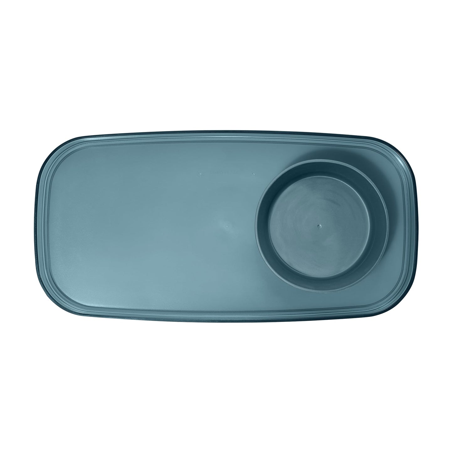 madesmart dipware Small Serving Plate, Stackable & Removable Dip Bowl for Salsa, Queso, Salad, Olives, Dishwasher & Microwave Safe, Multipurpose Plate & Bowl, Midnight