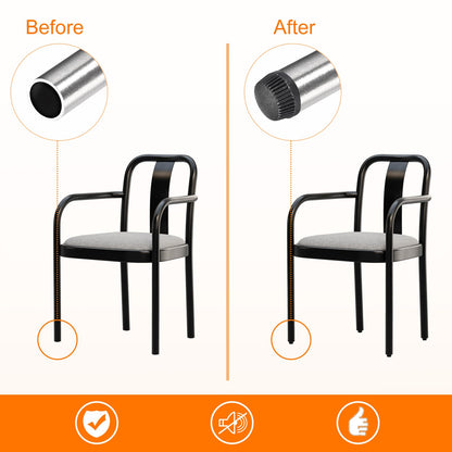 uxcell 12Pcs Inserts for Round Tubes with Leveling Feet, for 19mm/0.75" OD Round Tube, M6-1.0mm Thread Black Plastic Furniture Chair Blanking End Caps Insert Plugs