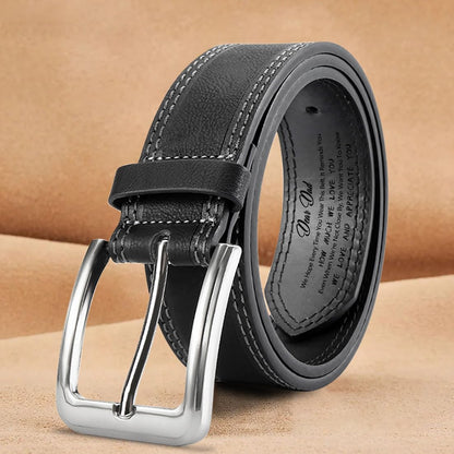 TATLETATLE Personalized Engraved Leather Belt for Dad Custom BEST DAD Leather Belt with Name for Dad Daddy Husband Grandpa on Fathers Day (Belt-C01)