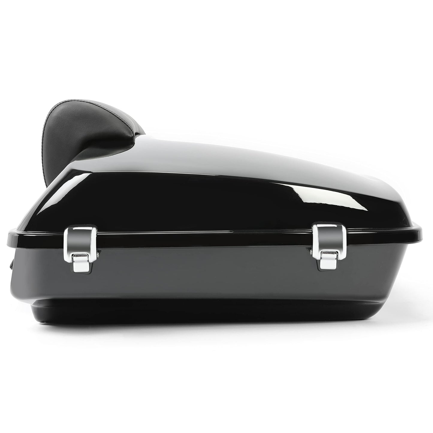 ECOTRIC 5.5" Razor Motorcycle Trunk Luggage w/Backrest Compatible with 2014-2024 Davidson Touring Models Trunk Tail Box