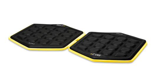 SKLZ Slidez Dual-Sided Exercise Glider Discs for Core Stability Exercises for Hands & Feet, Standard Use,Yellow