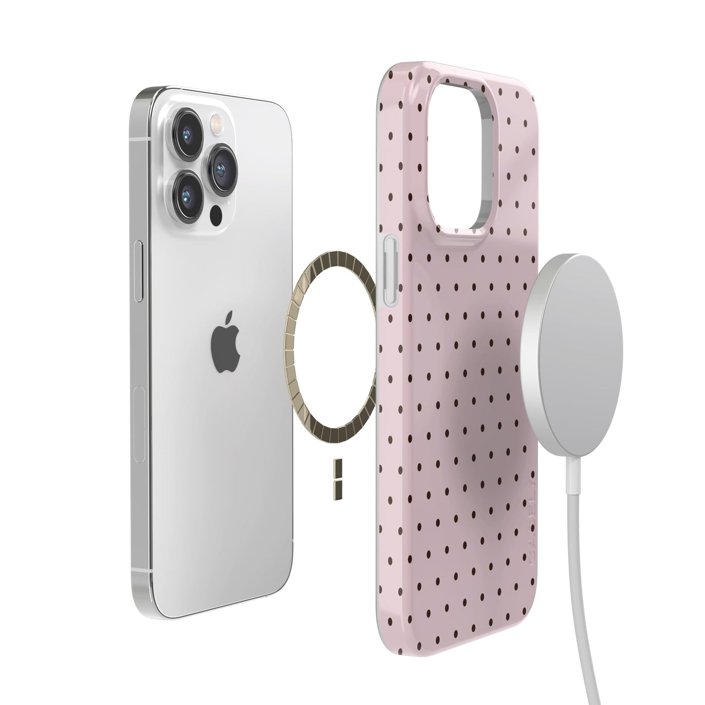 Casely iPhone 14 Pro Max Case | Fit Check | Neutral Checkerboard | Compatible with MagSafe | Classic Ultra Slim Design