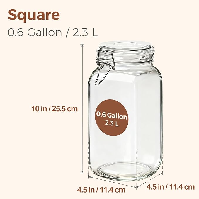 ComSaf Airtight Glass Jars