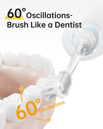 Laifen Wave Special Electric Toothbrush, New 2025 Version Oscillation & Vibration Sonic Electric Toothbrush for Adults with App, 2 Brush Heads, IP68 Waterproof Travel-Friendly (Misty Lavender)