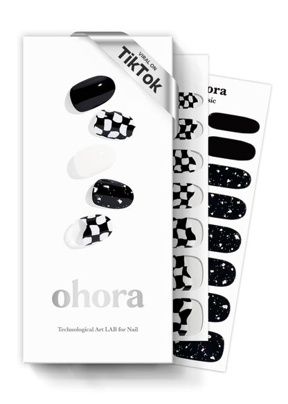 ohora Bundle Set (N Addict Starter Kit) - Red Solid Gel Nail Strips with UV/LED Lamp and Mini Remover, Salon-Quality, Long Lasting, Easy to Apply & Remove - Includes Prep Pads, Nail File, Wooden Stick