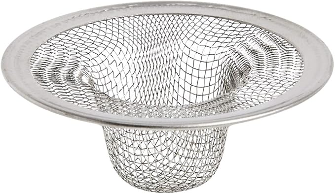 Danco 88820 2 in. Mesh Bathroom Lavatory Sink Strainer, Stainless Steel