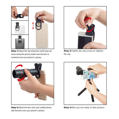 15 in 1 Universal Phone Camera Lens Kit 18X Telephoto lens Wide Angle lens,Macro Lens, Fisheye lens,Kaleidoscope 3/6 lens, CPL/Flow/Star/Radial Filter, Tripod, Remote Shutter for most of Smartphone