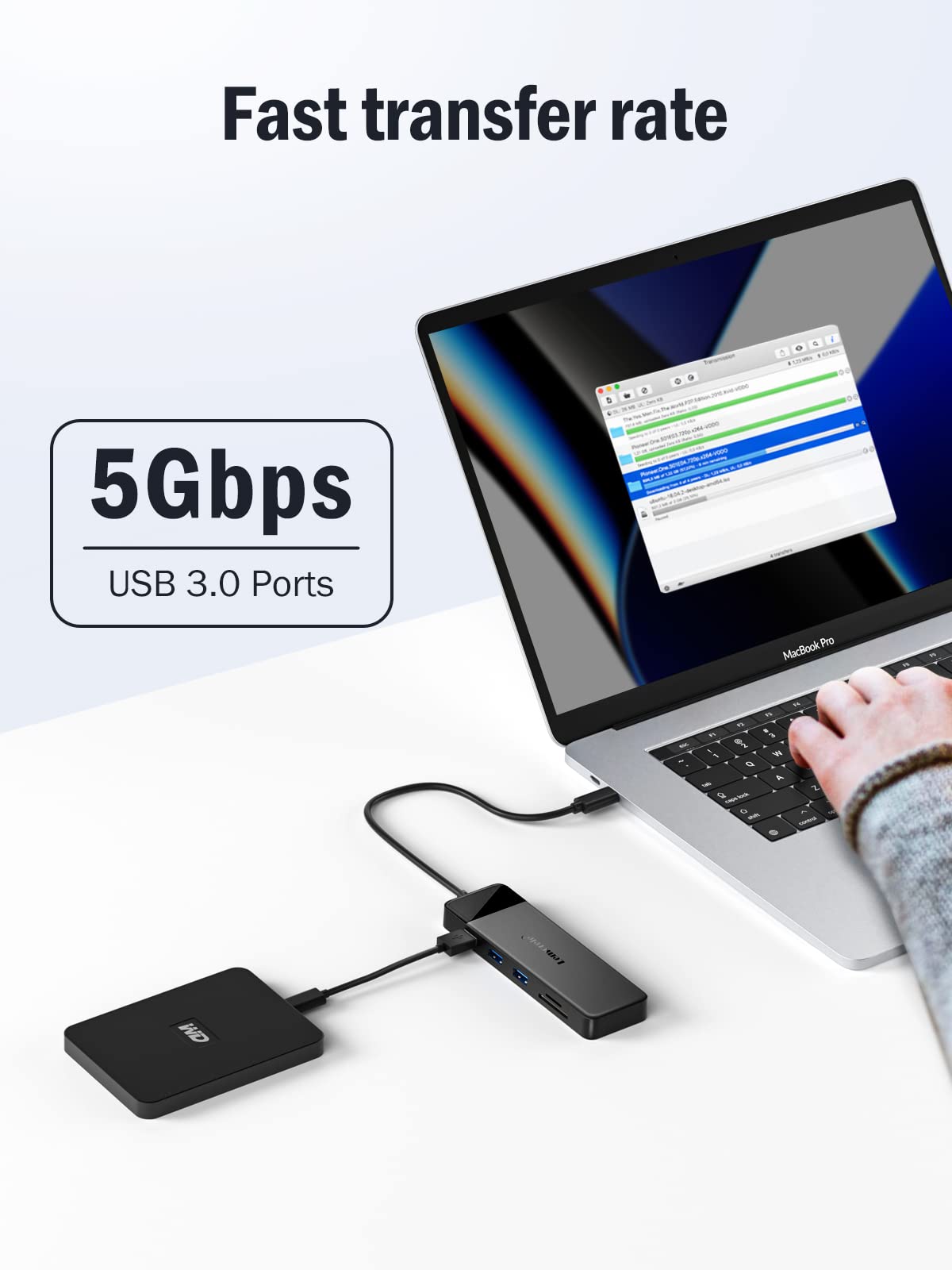 Docking Station USB C Hub 3*Display- 10 in 1, Lemorele USB C Dock 2*HDMI Adapter 4K, 3 USB 3.0/2.0, VGA, PD 100W, Audio, SD/TF, for HP Laptops, ThinkPad, MacBook, Surface