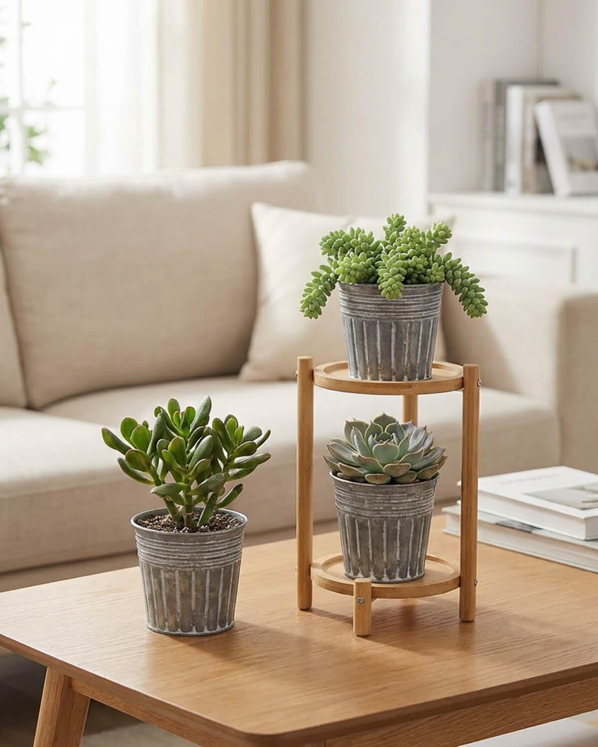 vensovo 4 Inch Galvanized Bucket Planter - 6 Pack Small Metal Flower Pots with Drainage Holes & Plugs, Rustic Silver Tin Pots for Indoor Herbs, Outdoor Succulents, Farmhouse Home Garden Decor