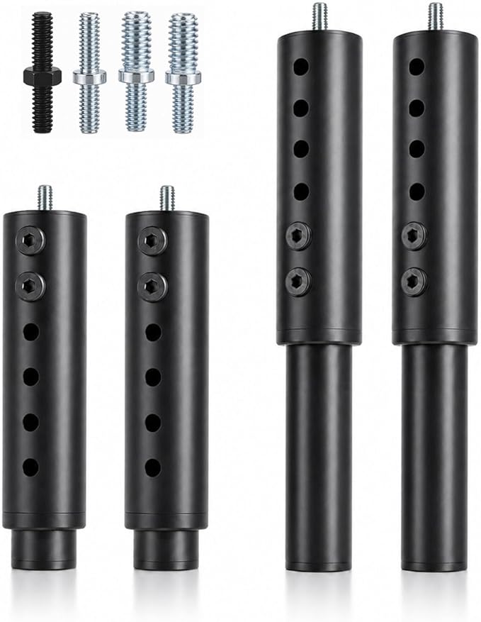 7-12 Inch Adjustable Bed Base Legs, Heavy Duty Metal Replacement Kit