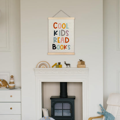 Supwhd Reading Wall Art, Cool Kids Read Books Wall Art Poster, Classroom Wall Decor, Reading Corner Decor, Reading Posters for Classroom Kids Room Playroom Nursery, 12x16 Inches