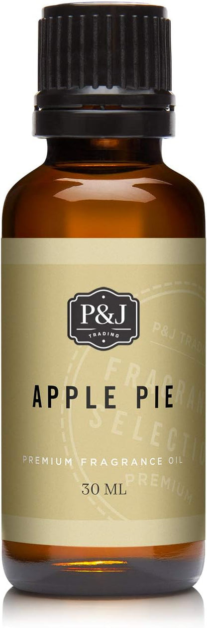 P&J Fragrance Oil Autumn Set | Brown Sugar, Apple, Harvest Spice, Vanilla, Forest Pine, and Snickerdoodle Candle Scents for Candle Making, Freshie, Soap Making Supplies, Diffuser Oil Scents