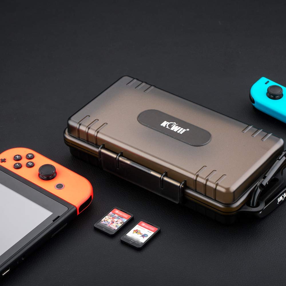 KIWIfotos 40 Slot Memory Card Case Holder Water-Resistant for 40x SD SDXC SDHC/NS (Nintendo Switch) Game Card/Sony PSV PS Vita SD Card Holder Carrying Case Box Organizer Storage