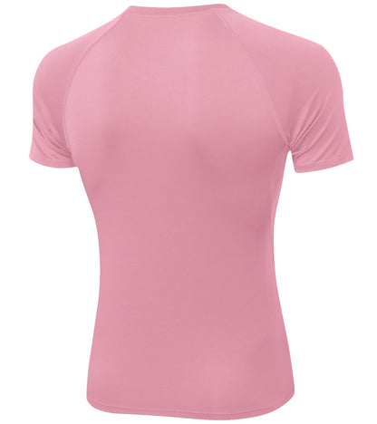 SPVISE Pink Compression Shirt Men Short Sleeve Workout T-Shirt Cool Dry Sport Undershirts for Running Gym Football Basketball