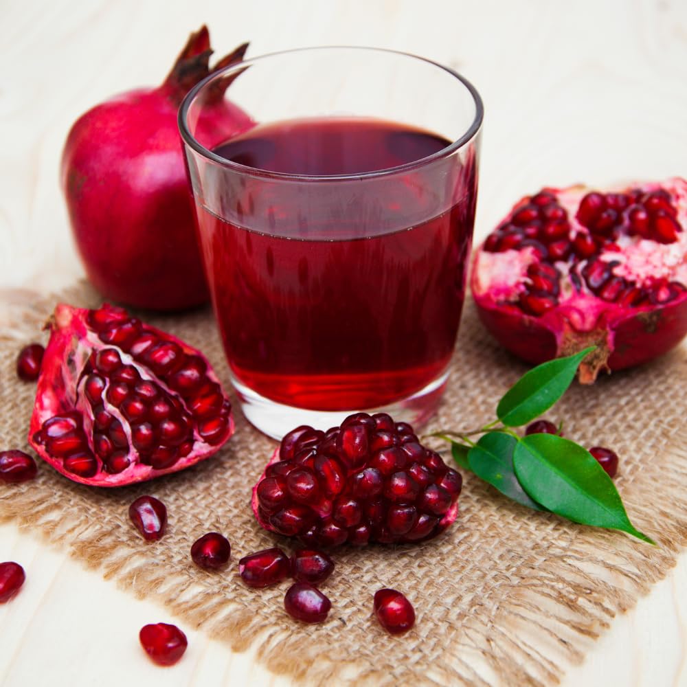 Pomegranate Plant Live, Sweet Pomegranate Tree Live Plant, Cold Hardy, 1 Feet Tall, Edible Fruit for Outdoor Garden, 1 Gallon Pot, No Ship to CA