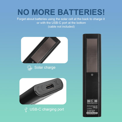 BN59-01385A Solar Voice Remote for Samsung TV Remotes Replacement with Bluetooth Rechargeable Solar Cell Fit for Samsung Remote Control for Smart TVs Frame Neo LED Ultra HD Series