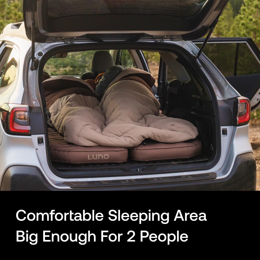 Luno AIR Base Mattress for Subaru Impreza Hatchback (2012+) – SUV Air Mattress for Car Camping with 12V Electric Pump, Durable 200D Oxford Fabric, Two Head Support Straps & Repair Patch – Car Camping