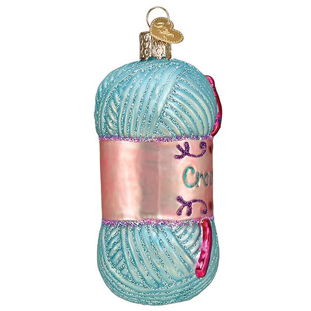 Old World Christmas Crochet Glass Blown Ornaments for Christmas Tree