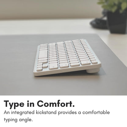 Macally Compact Bluetooth Keyboard for Mac - Premium Multi Device Connectivity - Compatible Apple Wireless Keyboard for MacBook Pro/Air, iMac, Mac mini, iPad, Laptop, and PC