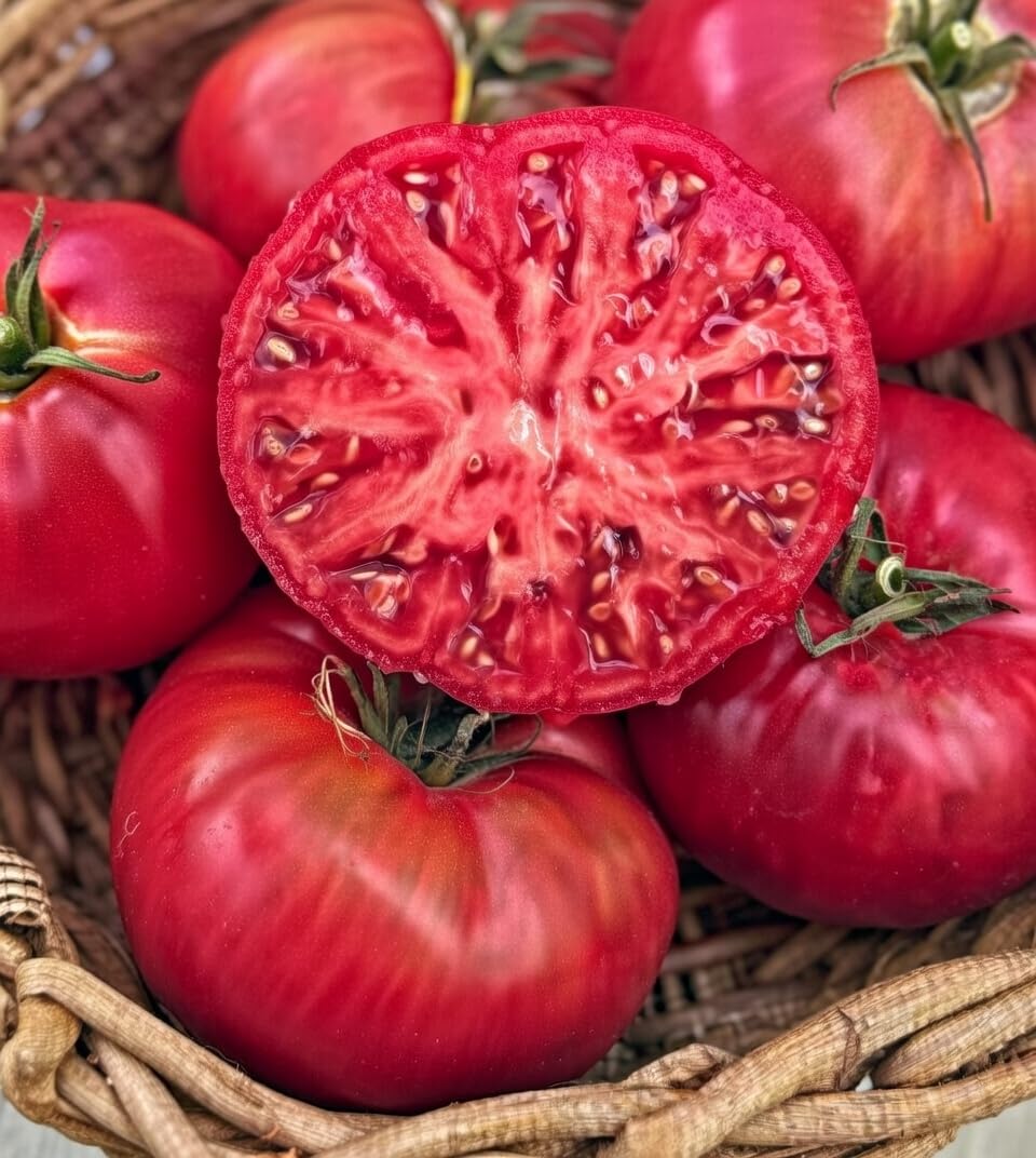 Marde Ross & Company Pink Ponderosa Heirloom Tomato Seeds - Large Tomato - One of the Most Delicious Tomatoes for Home Growing, Non GMO - Neonicotinoid-Free