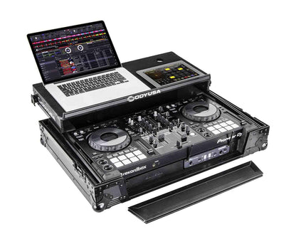 Odyssey FZGSPIDDJ8001BL Black Label Glide Style Controller Case Compatible with Pioneer Ddj-800, 1U Rack Space