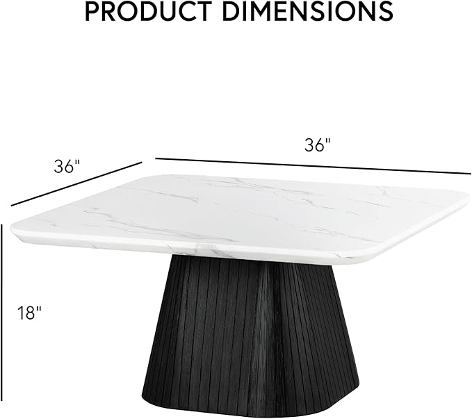 Furniture of America Coraly Modern 36-inch Square Coffee Table