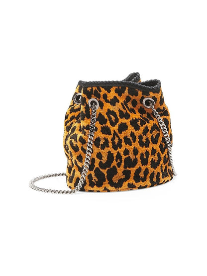 Stella McCartney, Leopard Jacquard Bucket Bag, Leopard