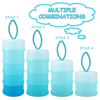 Accmor Baby Formula Dispenser On The Go, Stackable Formula Dispenser Formula Container to Go, Non-Spill Portable Milk Powder Kids Snack Storage Container, BPA Free